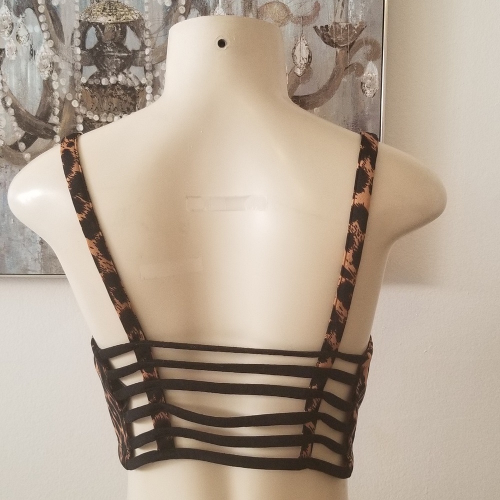 Leopard print Cropped top